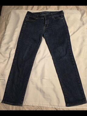 American Eagle Outfitters Dark Blue Straight Leg Jeans